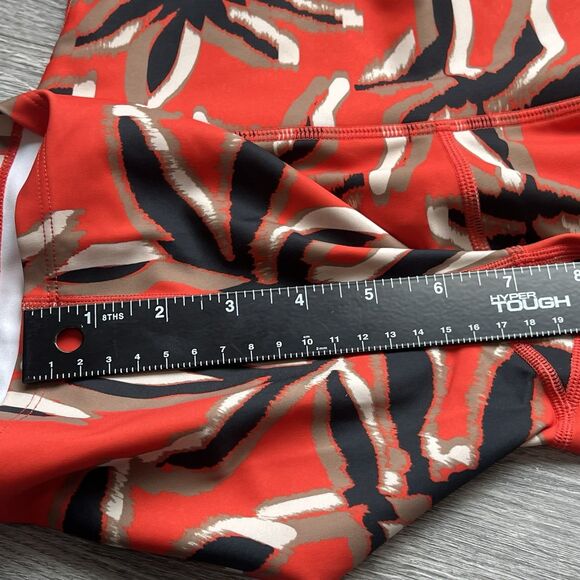 Sage Collective Crop Top Biker Shorts Set Women's  Red Palm Print NWT $115 SMALL - Picture 7 of 11